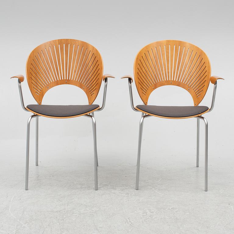 Nanna Ditzel,  six 'Trinidad' armchairs, Fredericia, Denmark.
