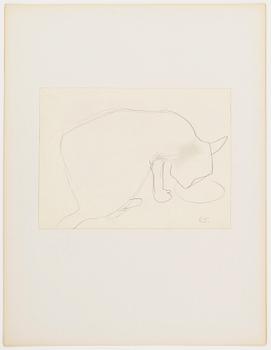 Ragnar Sandberg, pencil drawings, 4, signed RS.