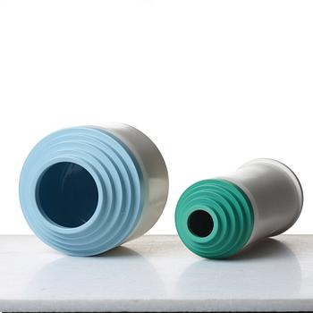 ETTORE SOTTSASS, VASER, 2 st, Bitossi Ceramiche, 2000-tal.