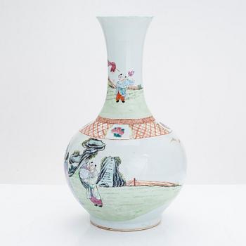A Chinese famille rose vase, 20th Century.