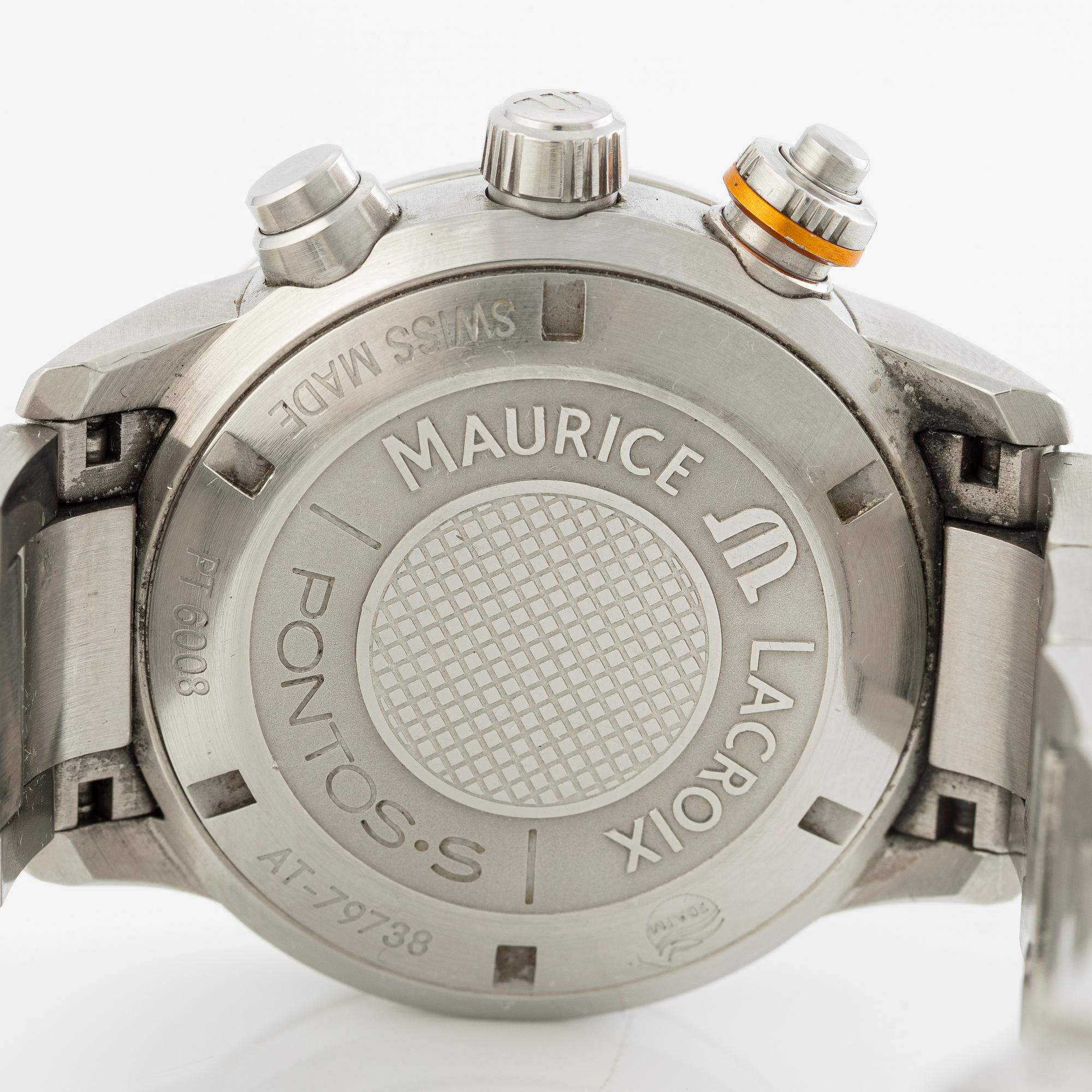 Maurice Lacroix, Pontos S, armbandsur, kronograf, 43 mm.