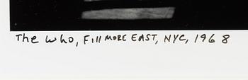 Elliott Landy, "The Who, Fillmore East, NYC", 1968.