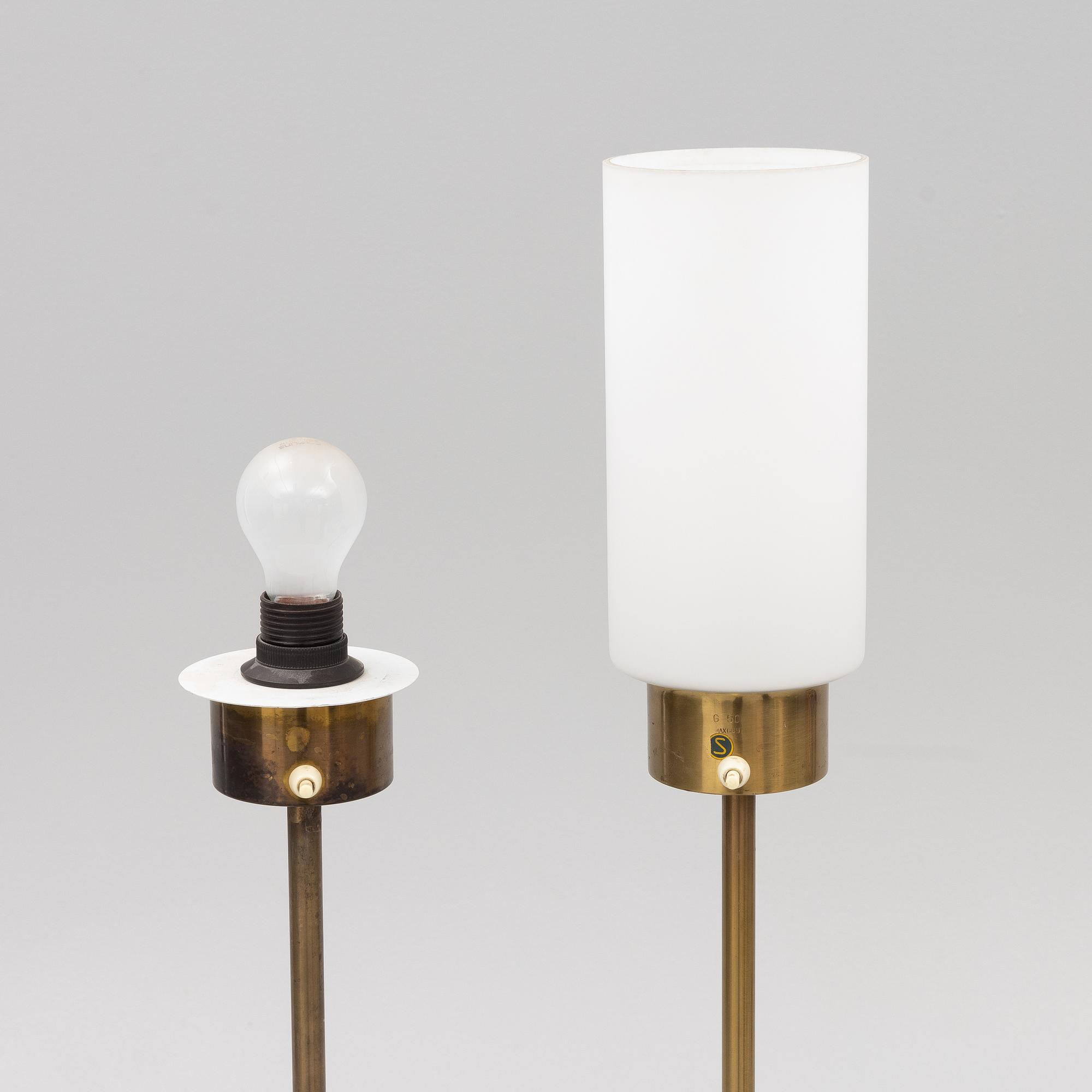 Hans-Agne Jakobsson, floor lamps, a pair, Markaryd, second half of the 20th century.