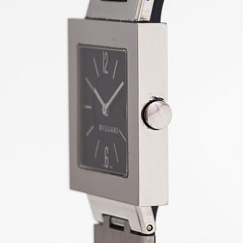 Bulgari, Quadrato, wristwatch, 29 x 29 mm.