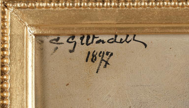 CARL GABRIEL WADELL, olja på duk, signerad och daterad 1897.