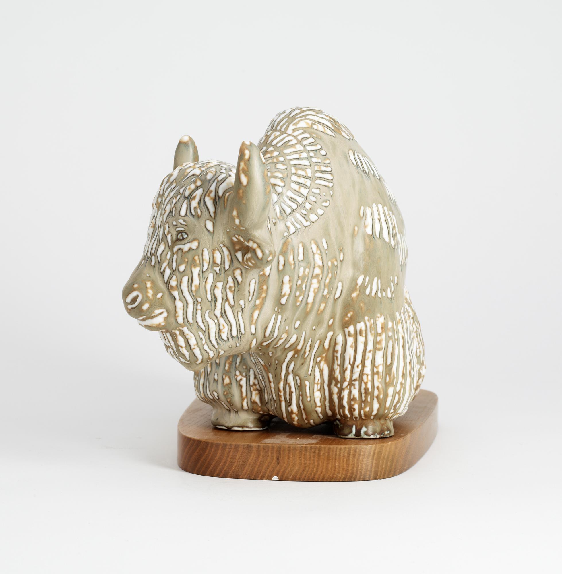 A Gunnar Nylund figure of a yak.