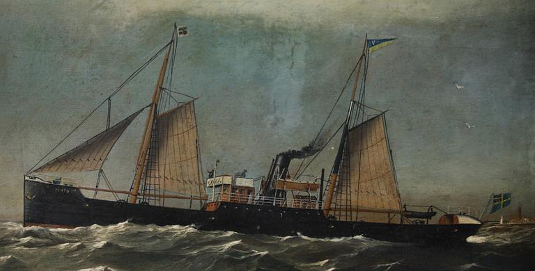 OKÄND KONSTNÄR, olja på duk, sign "F Hopper" o dat "94".