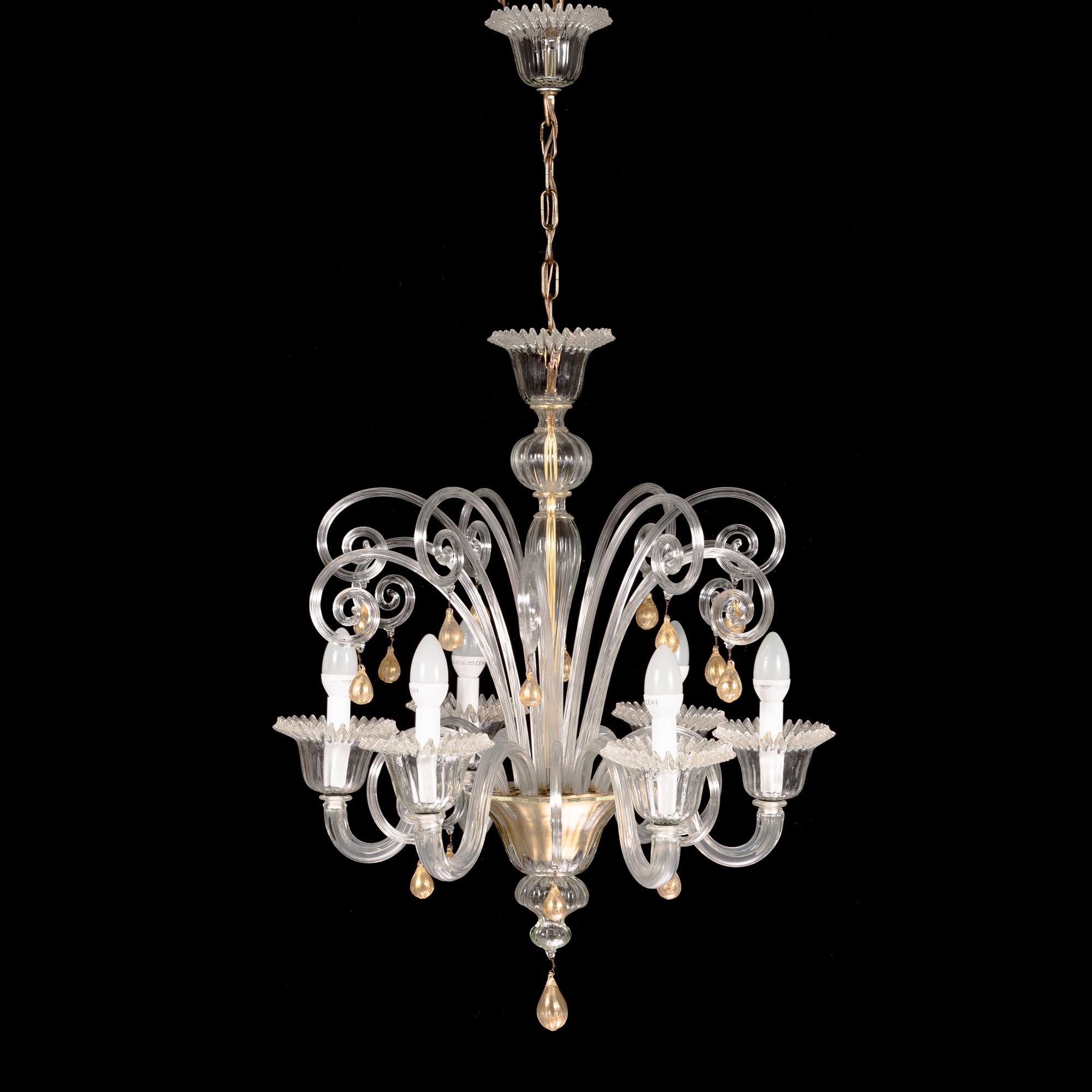 A Murano chandelier, latter half of the 20th century.