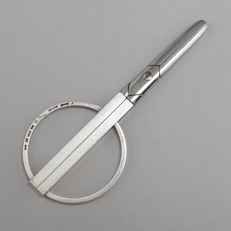 WIWEN NILSSON, a pair of stering silver scissors, Lund 1968.