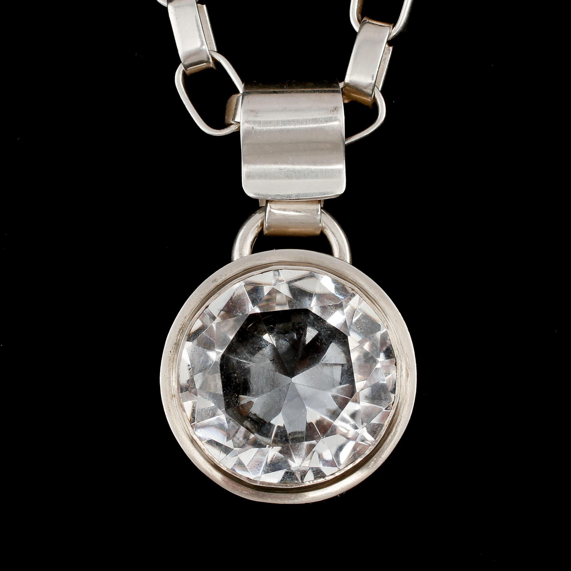 HALSLÄNK med HÄNGE samt ARMBAND, sterlingsilver, Sven-Erik Högberg, respektive Anders Högberg, Göteborg 1979. 272 g.