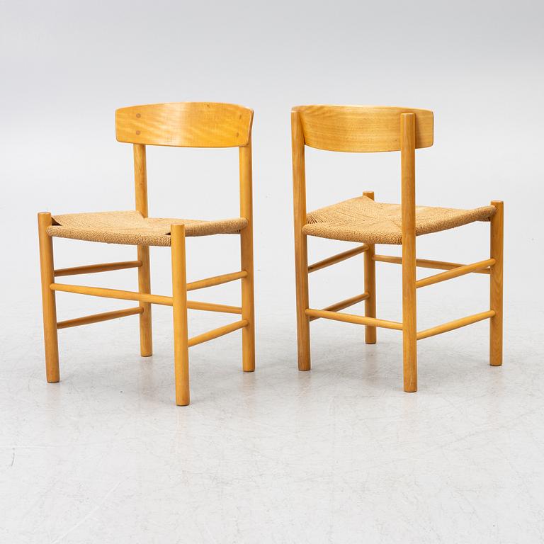 Børge Mogensen, stolar, 6 st, "J39", FDB Møbler, Danmark.