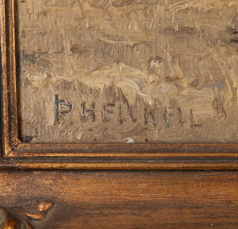 PAUL HEICKELL, öljy levylle, signeerattu, 1900-luvun alkupuoli.