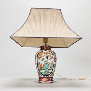 A Chinese porcelain table light from the first half of the 20th Century.