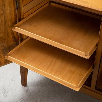 A walnut veneered sideboard, Fritz Hansen, Denmark, mid 20th Century.