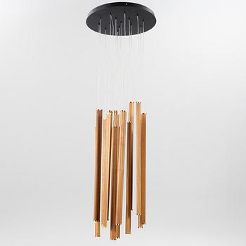 Giorgetti R&D, a 'Leaf' ceiling lamp, 2010s.