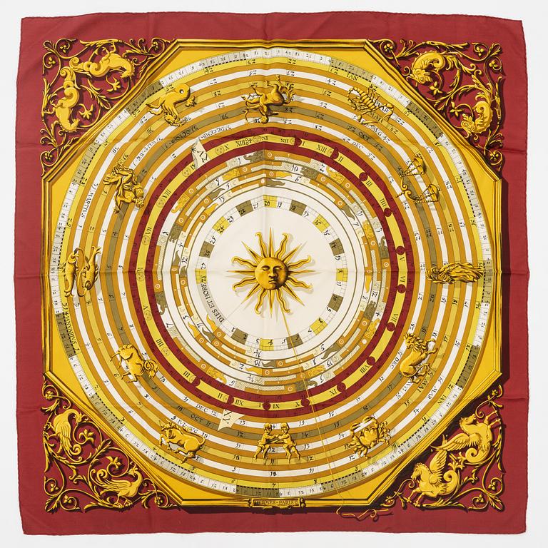 Hermès, scarf, "Dies et Hore"/"Astrologie".