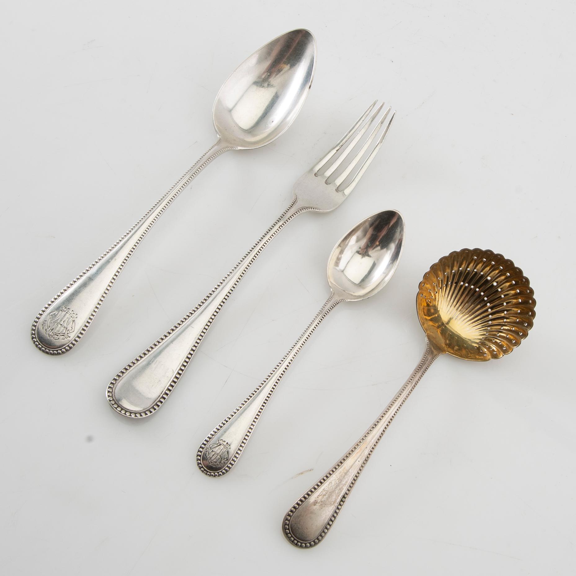Cutlery 18 dlr silver K Andersson Stockholm 1895 (mostly).