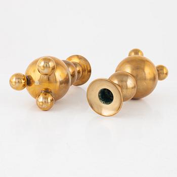 A brass five-piece inkstand suite from Gusum, 20th century.
