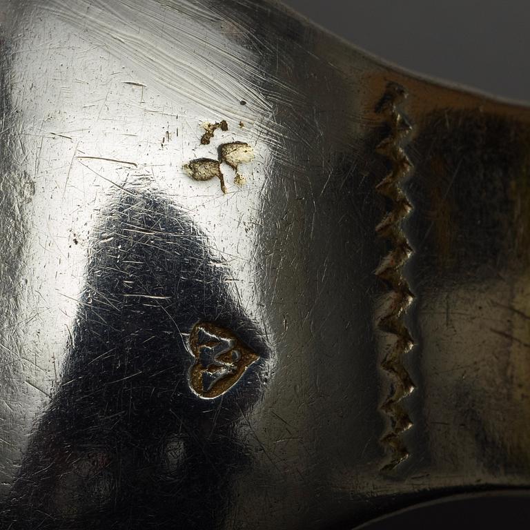 A Polish early 18th century silver spoon, unidentified makersmark, Breslau.