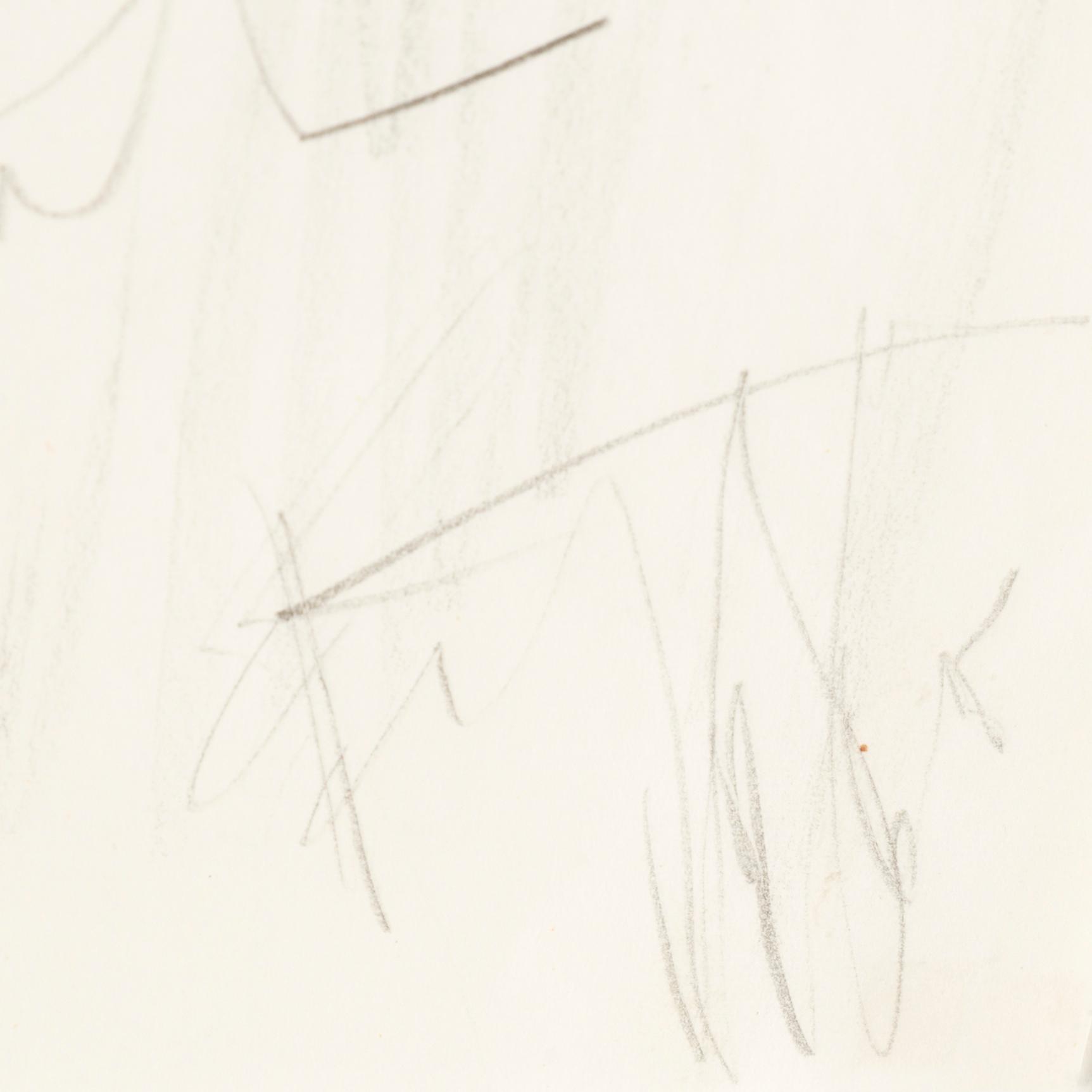 EDDIE FIGGE, collage and pencil, signed and dated 1965.