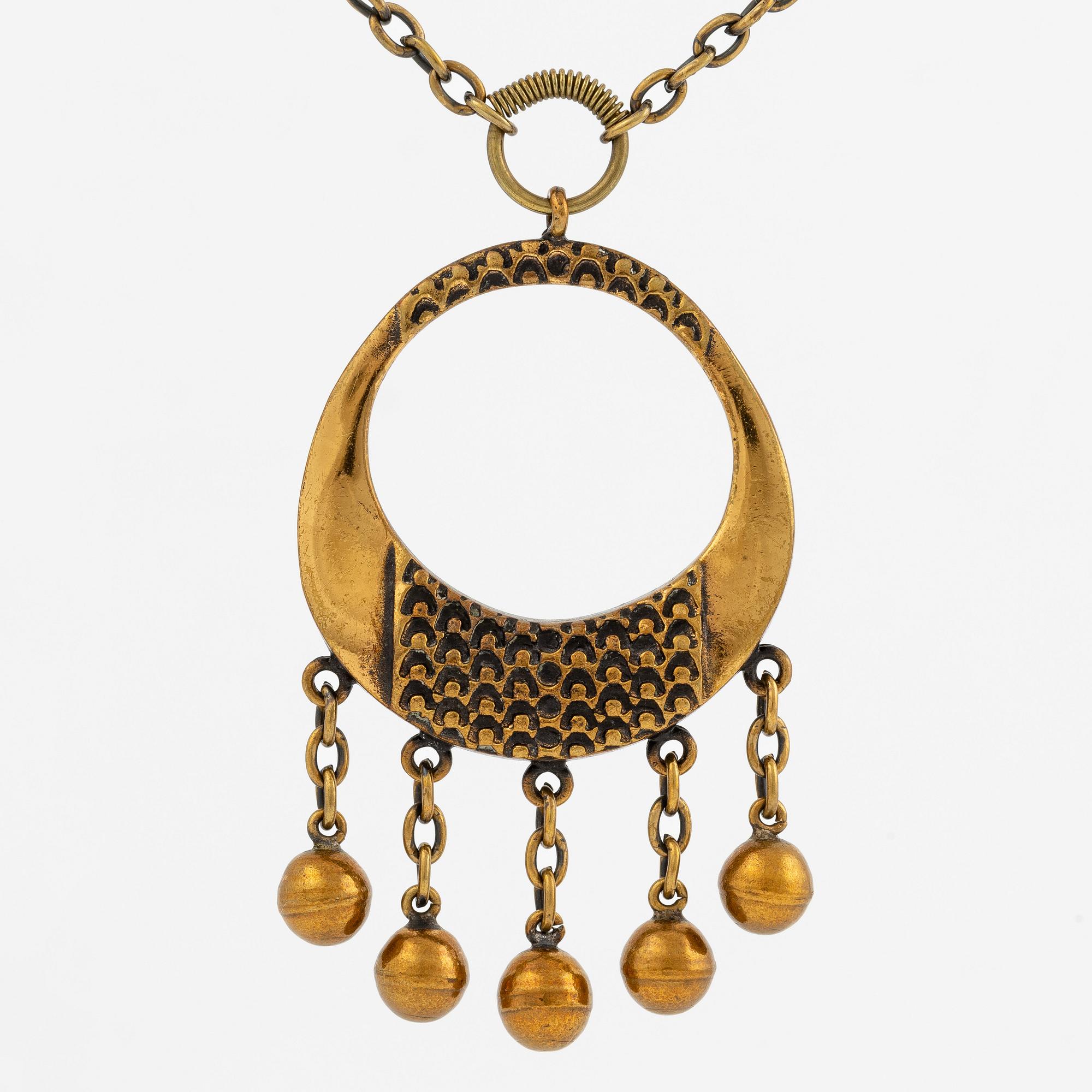 Pentti Sarpaneva, necklace, bronze.