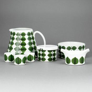 SERVISDELAR, porslin, 7 delar, "Berså", Stig Lindberg, Gustavsberg.
