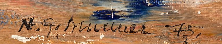 NILS-GÖRAN BRUNNER, oil on canvas, signed and dated -75.