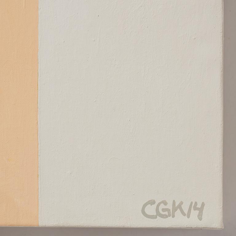 C Göran Karlsson, acrylic on canvas, signed and dated -14.