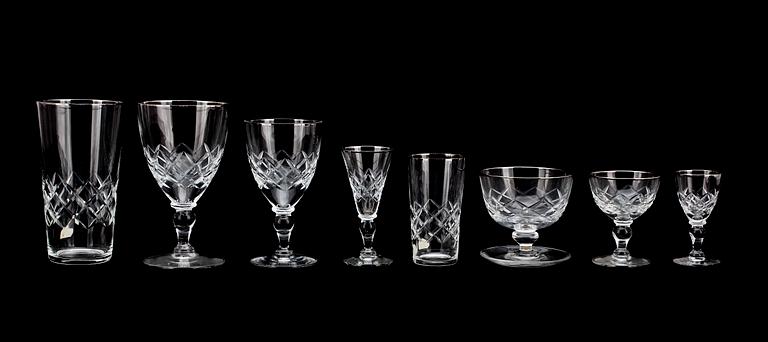 SERVIS, 89 delar, glas, Kosta Dekorationsindustri, 1900-tal.