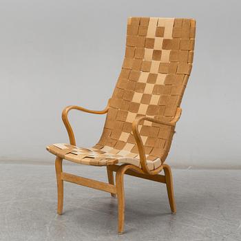 A armchair, model "Eva hög", designed by Bruno Mathsson for Firma Karl Mathsson, dated 1941.
