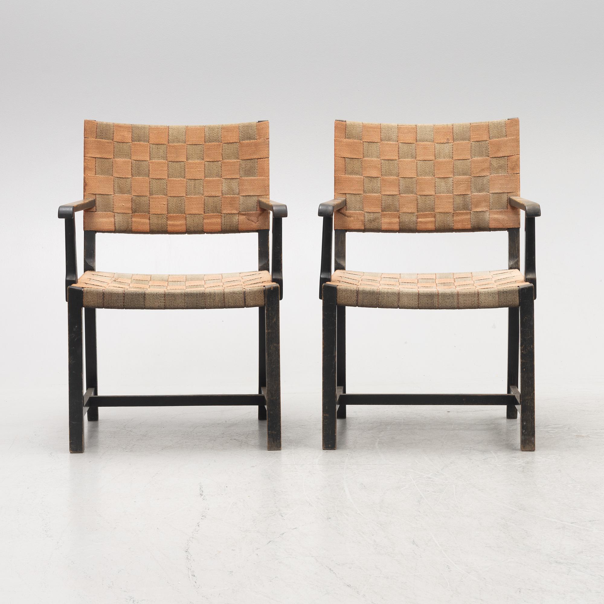 Gemla, a pair of armchairs model "5678", Diö, 1930s.