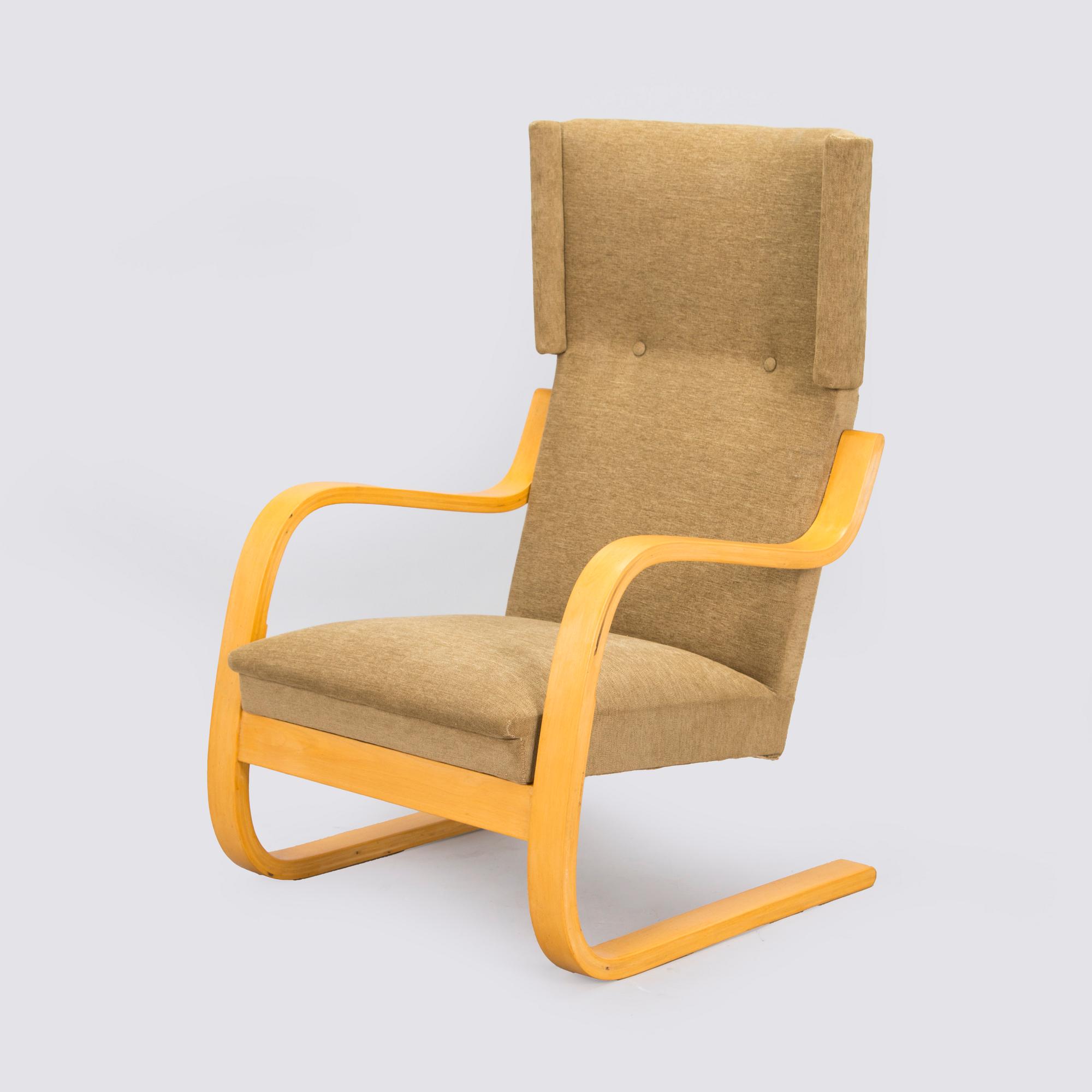 Alvar Aalto, fåtölj, modell 401, Artek, 1900-talets slut.