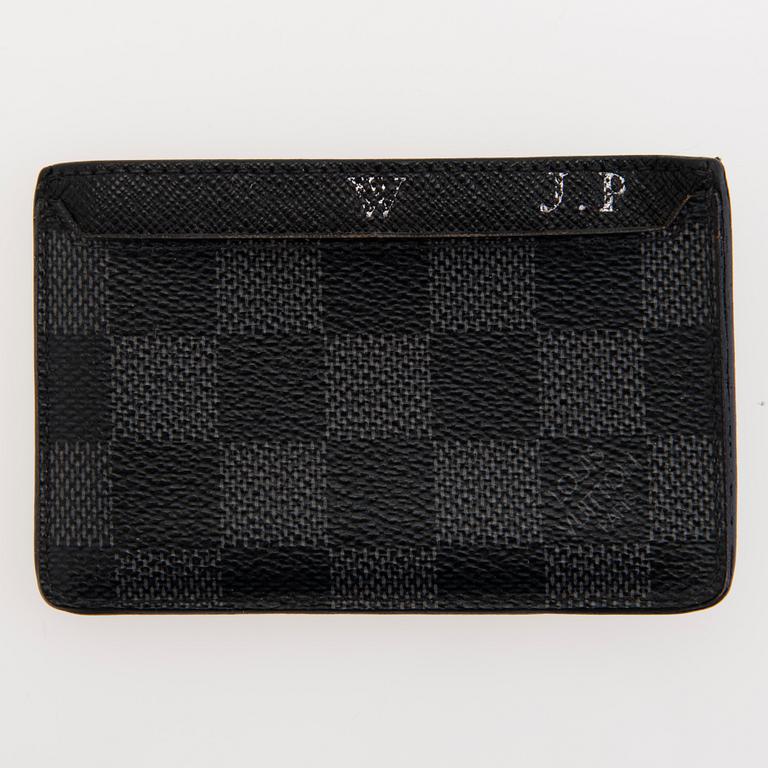 LOUIS VUITTON, Damier Graphite VYÖ, KORTTIKOTELO JA AVAINKOTELO.