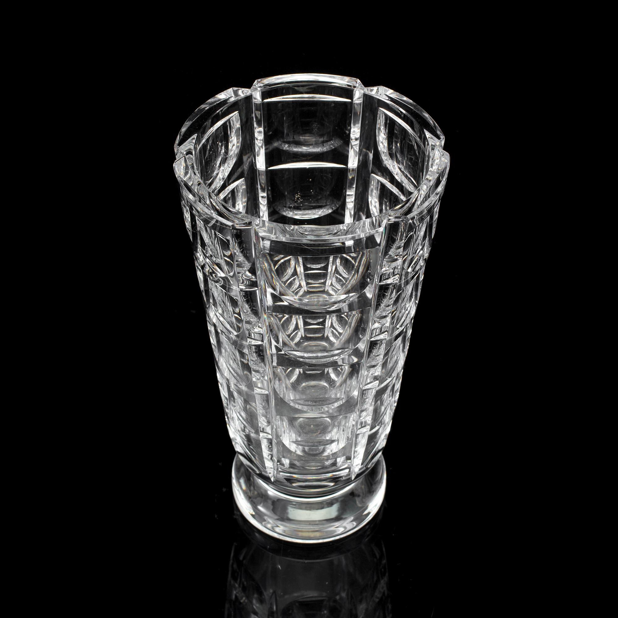 SIMON GATE, VAS, glas, "Tusen fönster", Orrefors, modellen formgiven 1934.