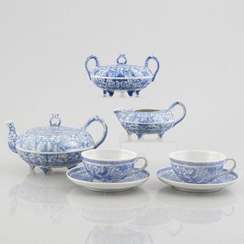 A three pieces Japanese porcelain tea set, first part of the 20th century.