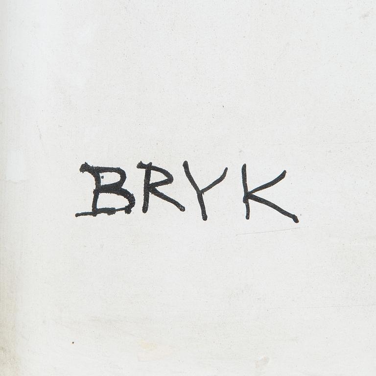 Rut Bryk, a stoneware wall relief signed a tergo BRYK.