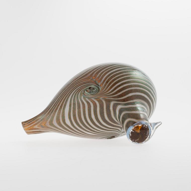 FIGURIN, glas, signerad O. Toikka, Nuutajärvi.