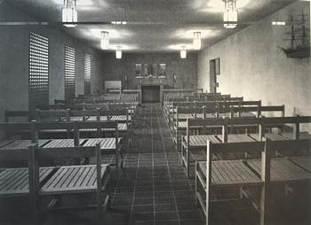 John Kandell, six oak chairs for S:t Nicolai chapel, Helsingborg, Sweden 1956, probably executed by cabinetmaker David Sjölinder.