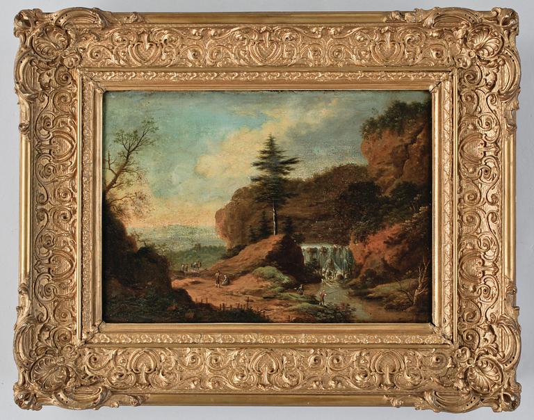 Johan Christian Vollerdt, Landscape with figures.