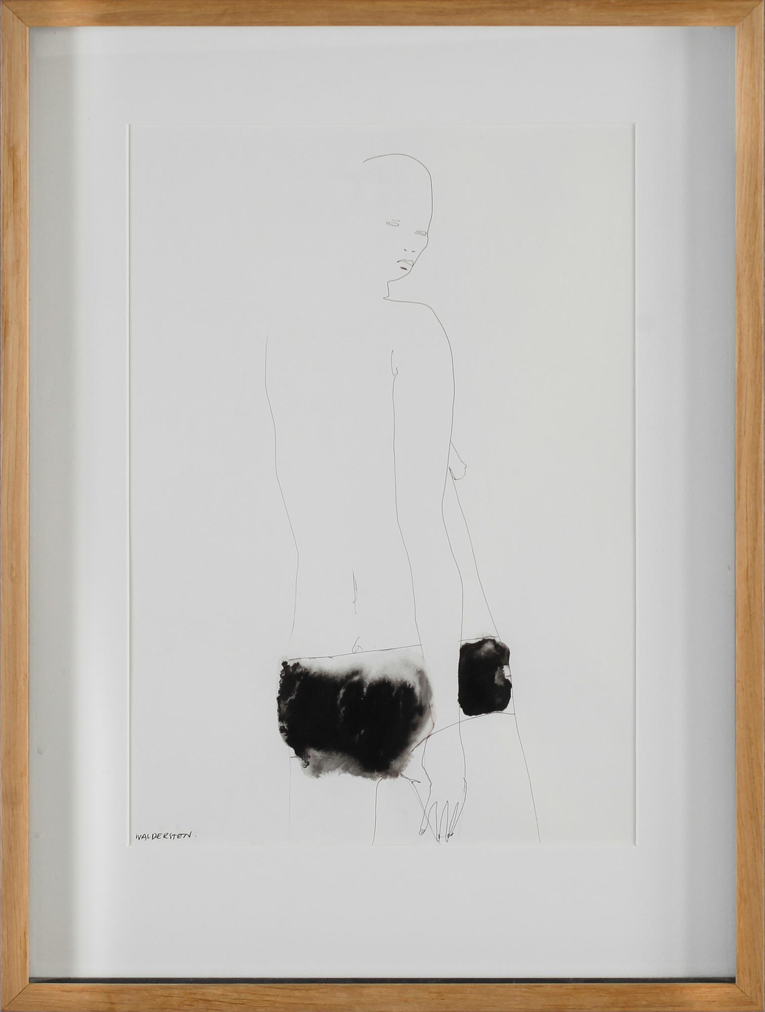 JESPER WALDERSTEN, tusch, signerad.