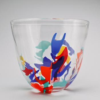 VAS, glas, Catti Åsélius Lidbeck, Johansfors 2000, signerad.