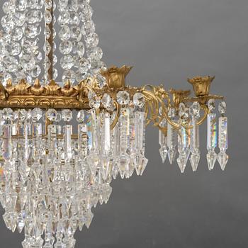 A Swedish Late 19th Century "Oscarian" Chandelier.