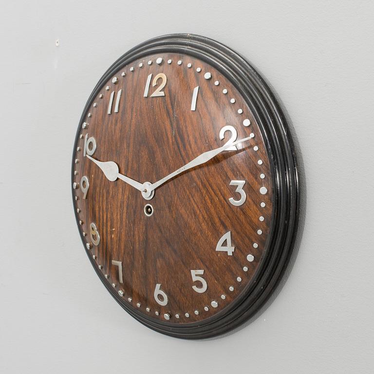 VÄGGKLOCKA, 1930/40-tal.