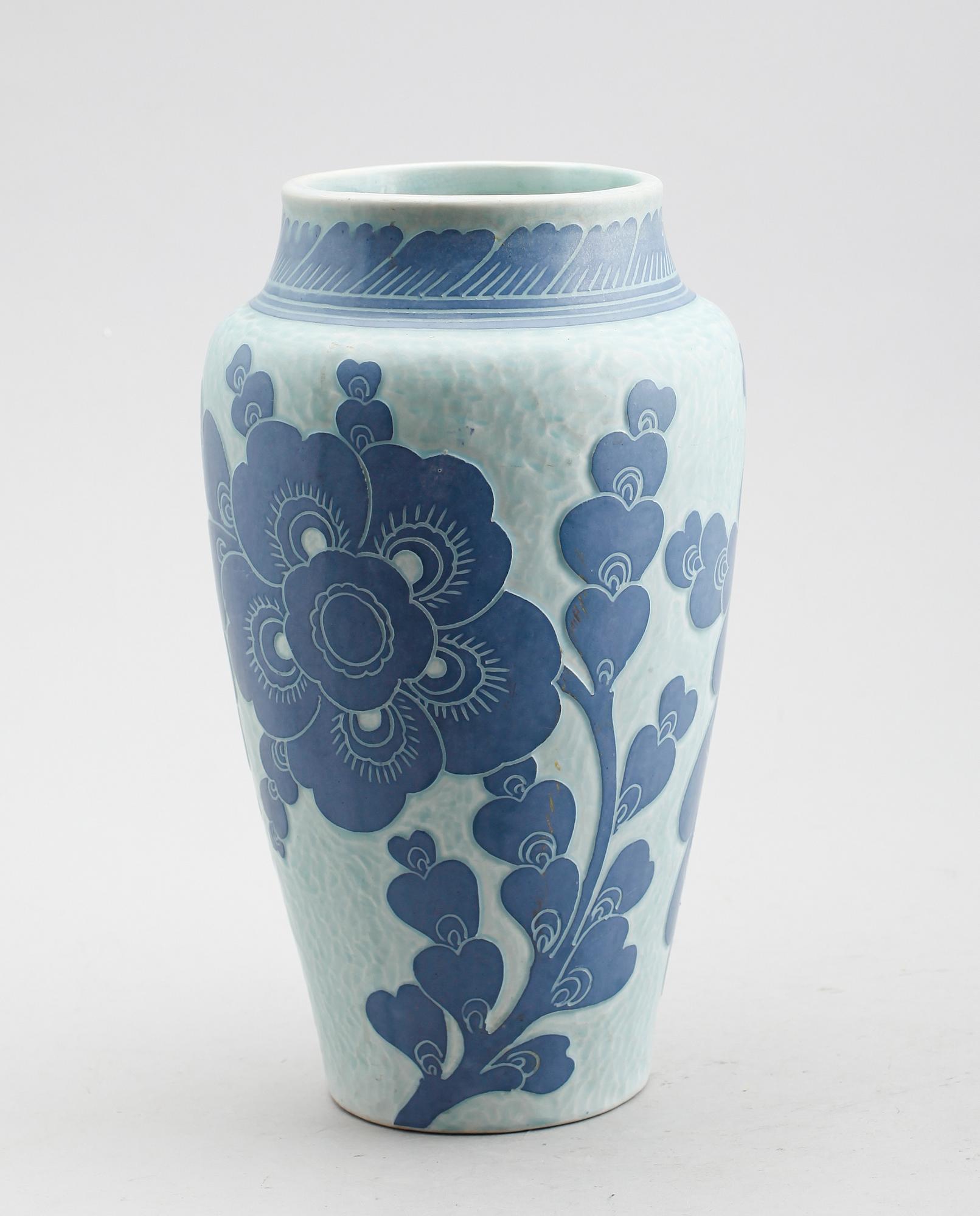VAS, stengods, Josef Ekberg, Gustavsberg, 1920-tal.