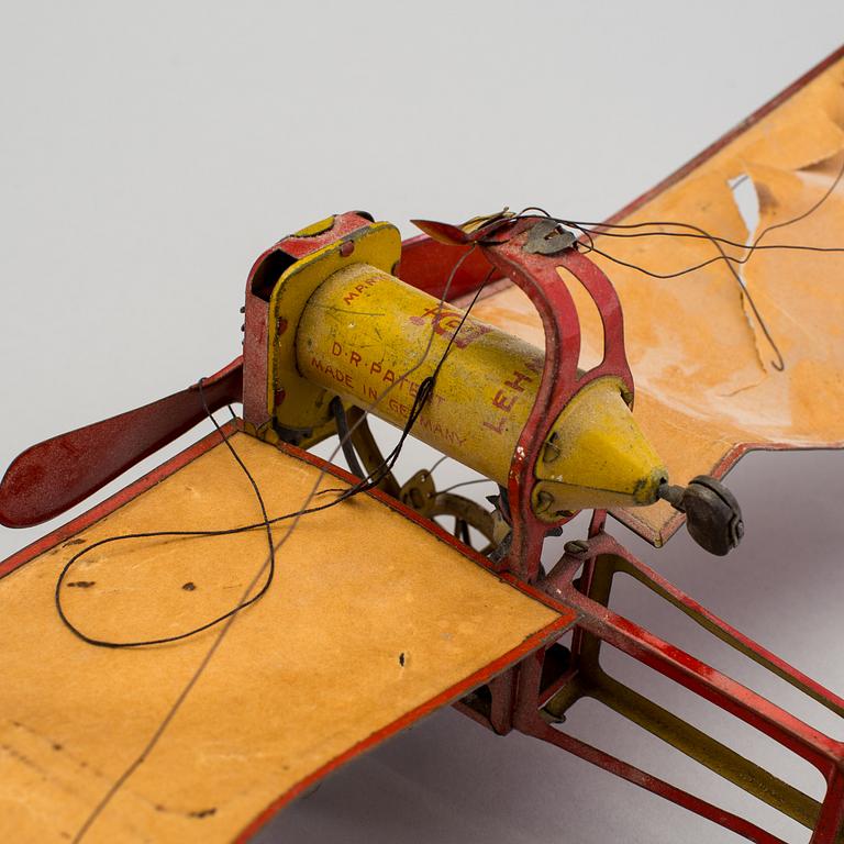A tinplate Lehmann Ikarus 653 airplane, Germany, 1913-1935.