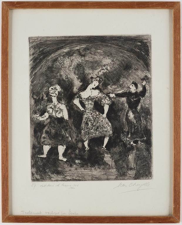 MARC CHAGALL, etsning, signerad.