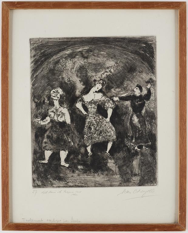 MARC CHAGALL,, etching, signed.