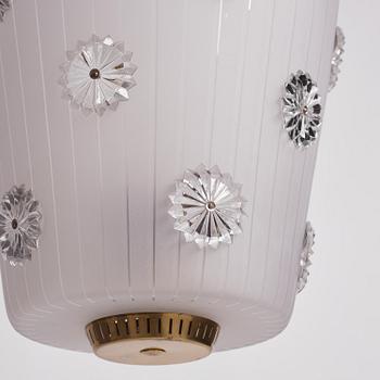 Harald Notini, a ceiling lamp, variant of model "11511", Arvid Böhlmarks Lampfabrik, Stockholm, 1940s.