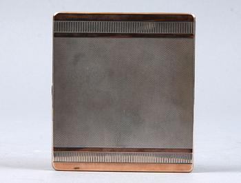 CIGARETTETUI, silver, Mappin & Webb, Birmingham, England, 1924.