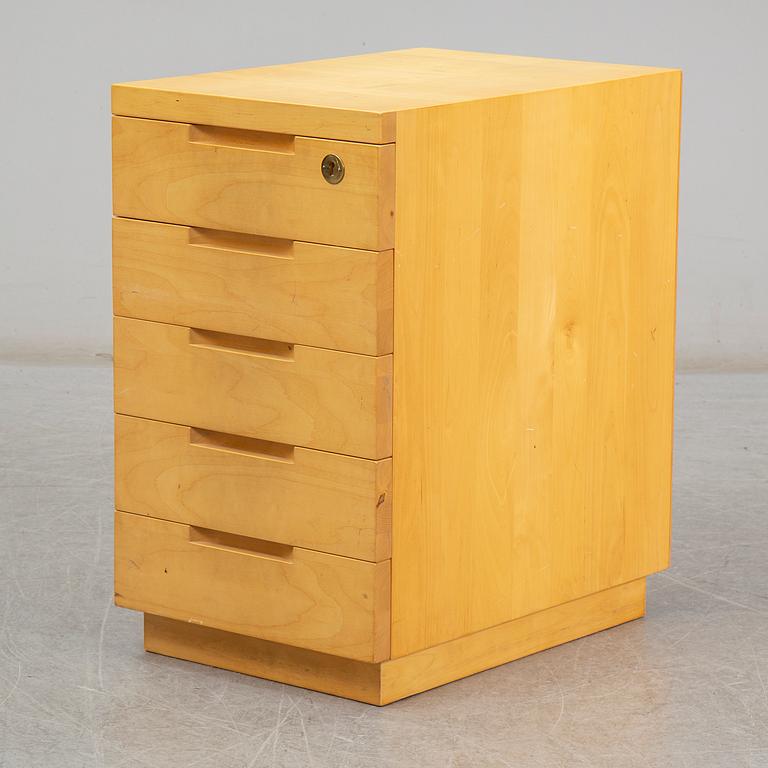 ALVAR AALTO, writing desk with drawer, Artek, Finland, second half of 20th C.